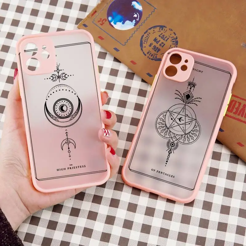 

Tarot design aesthetic pattern Phone Case matte transparent For iphone 7 8 11 12 13 plus mini x xs xr pro max cover