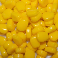 3050pcs silicone corn smell soft bait floating water corn carp fishing lures with the cream smell of artificial rubber baits