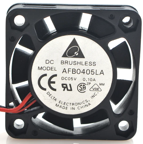 AFB0405LA-ventilador de refrigeración silencioso, bola с двумя портами USB, 5 В, 0.1A, 4010, 4 см