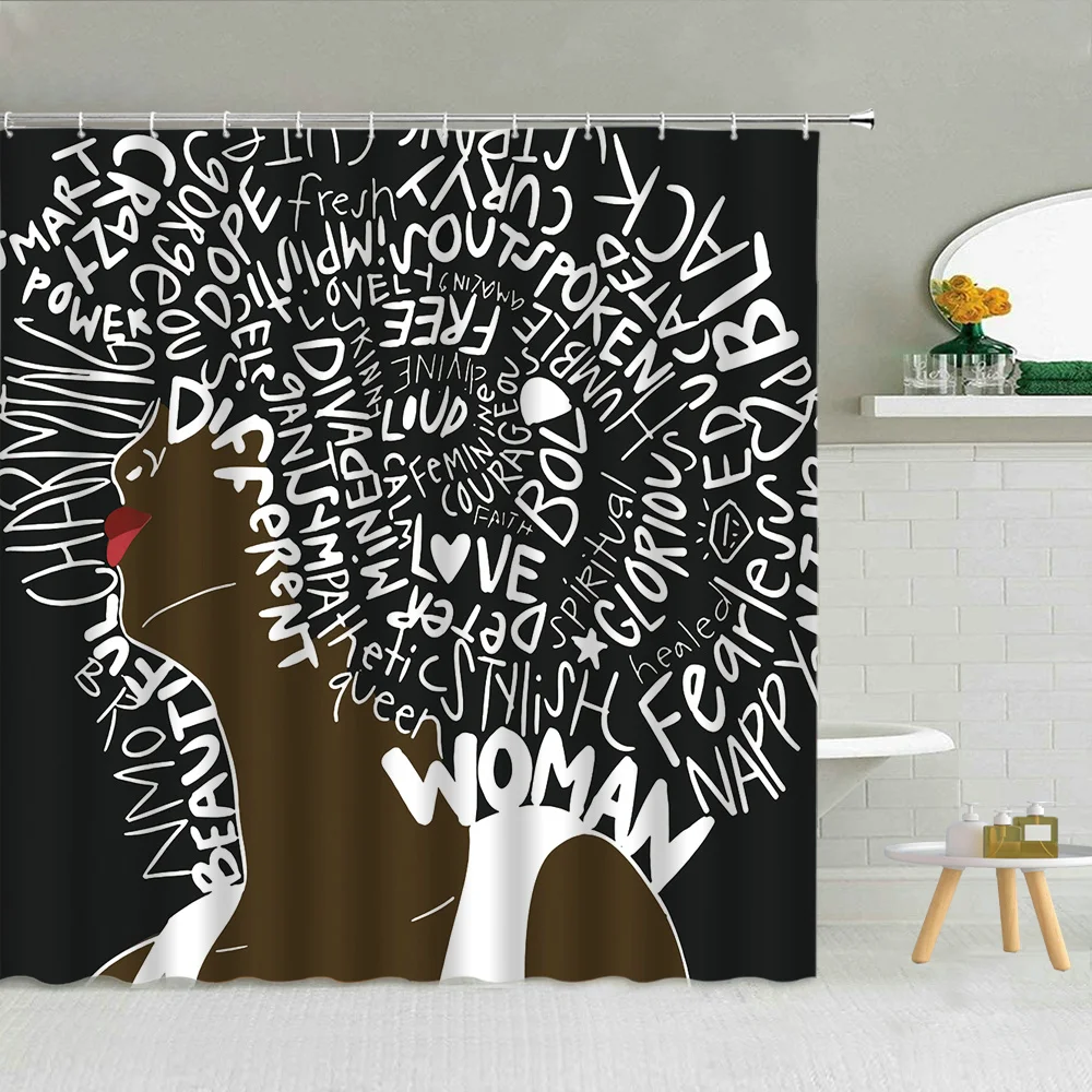 Американская Сексуальная Женская занавеска для душа с узором водонепроницаемый