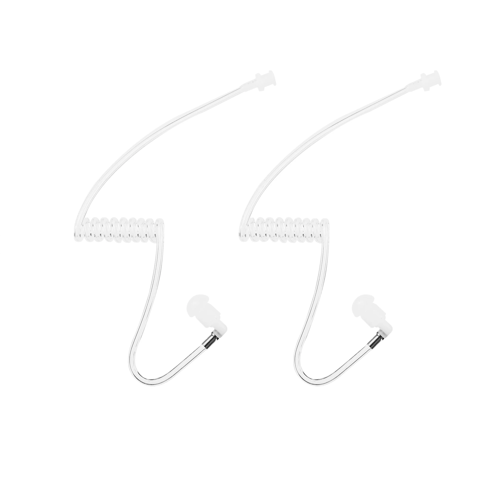 

universal acoust clear air tube ear piece replacement transparant acoustic tubes kits with earbuds for two way radio earpieces