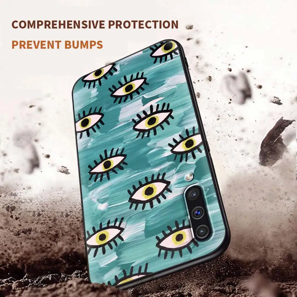 

Evil Eye Abstract Art Soft Case for Samsung Galaxy A50 A51 A70 A71 A21s A10 A30 A20e A40 A20s A10s Silicone Capa Phone Cover