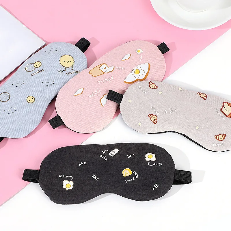 1 шт. Корейская Милая мультяшная маска для сна натуральная расслабляющая мягкая