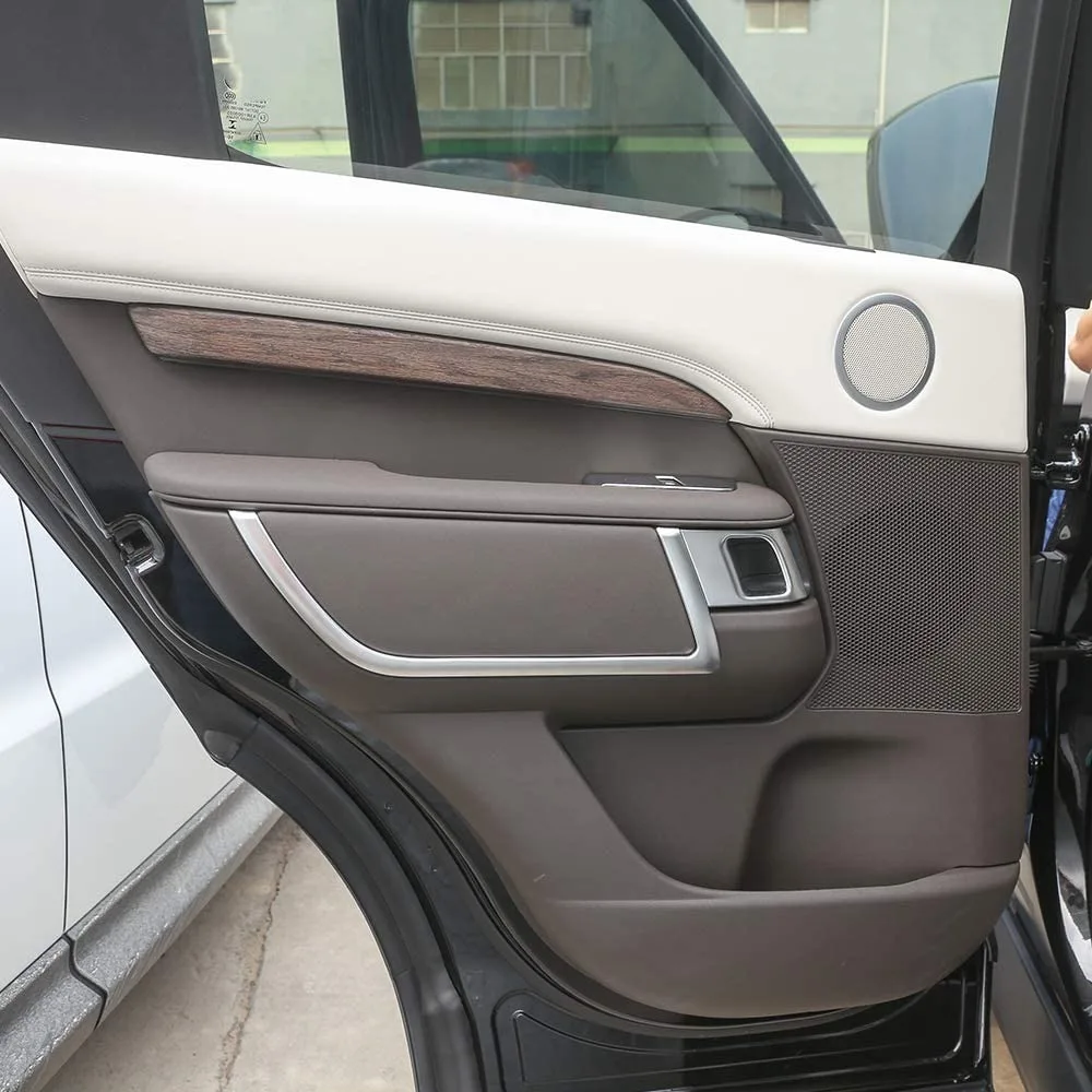 Car Interior Door Decoration Strips Trim For Land Rover Discovery 5 2017 ABS Matte Chrome Accessories Styling 4Pcs/set | Автомобили и