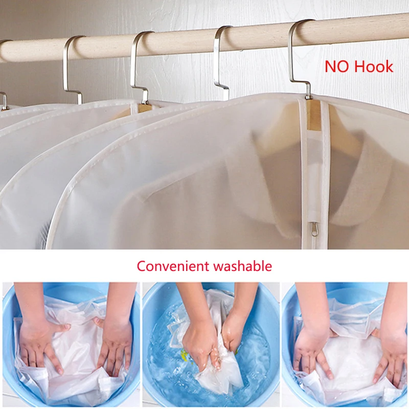 Подвесной чехол для одежды прозрачный пальто пылесборника бытовой пылезащитный