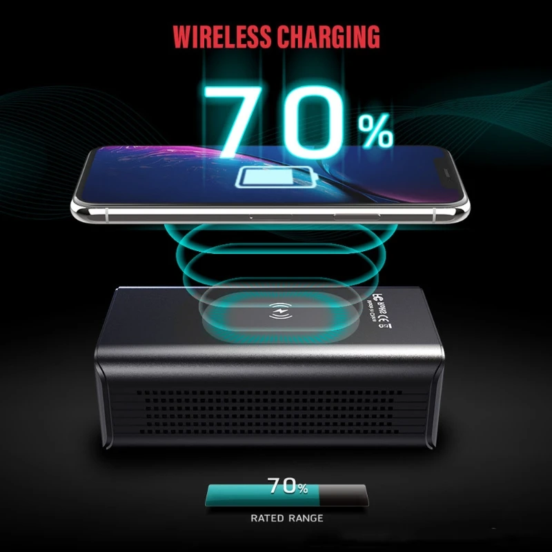 Barato Bomba De Aire Eléctrica Inalámbrica, Inflador De Neumáticos Portátil De 150PSI Para Coche, Motocicleta, Bicicleta