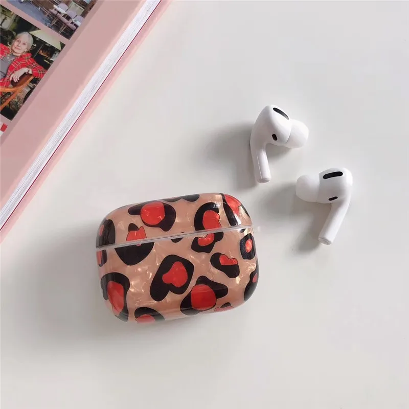 

Fashion Luxury Marble For Airpods Pro Case cute Leopard Bluetooth Earphone protective case For Air pods 2 Pro Charging Bag case