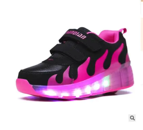 5 Jazzy Heelys детский светодиодный светильник Heelys для мальчиков и девочек детская обувь для роликовых коньков Детские кроссовки с колесами 51301 - Цвет: 5