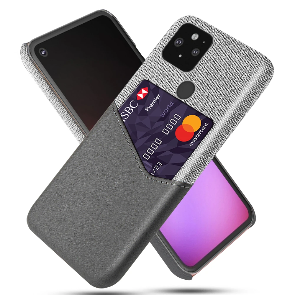 

Mate40 Shockproof Case for Google Pixel 3 3A 4 4A 5 XL Fitted Cover Business Fabric + Luxury Leather Shell