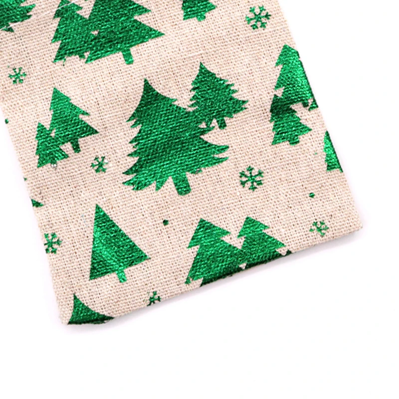 

Doreen Box Christmas series Jewelry Bags Candy Bag Cotton & Linen Halloween Drawstring Bags Red Yellow 14cm x 10cm, 10 PCs