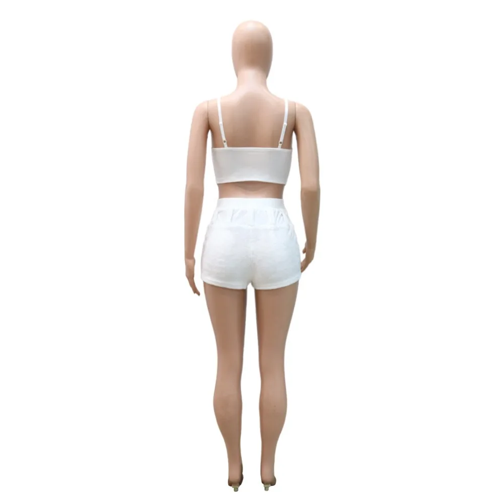 Сексуальные комплекты новинка осень-зима топы на бретелях-спагетти и шорты