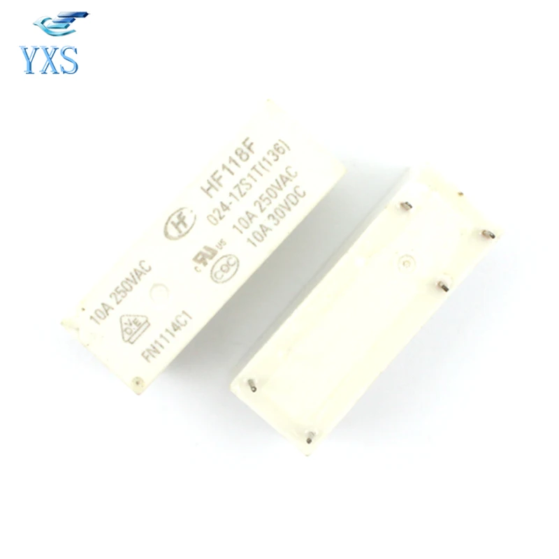 10 шт./лот реле HF118F-024-1ZS1 HF118F-024-1ZS1T 24В катушка 5PIN 10А трансформационный 250В