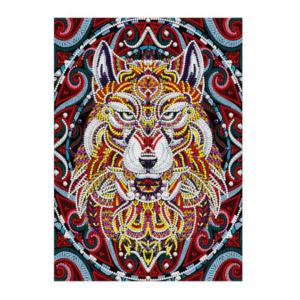 

Wolf totem glow 5D Diamond Painting Handmade DIY Diamond Cross Stitch Home Decor restaurant Painting