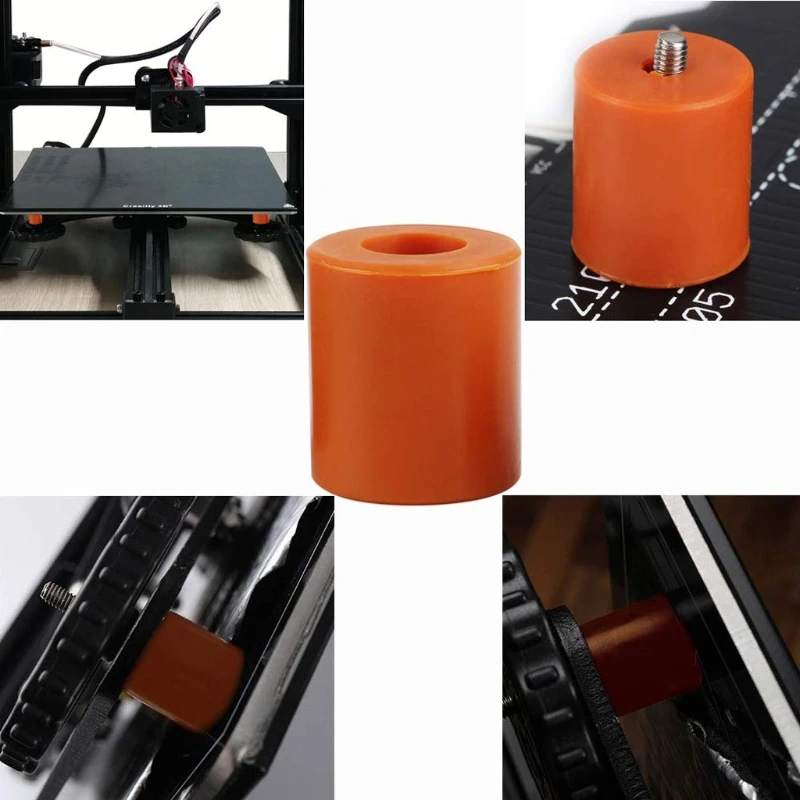 

4PCS Heatbed Silicone Buffer Leveling Column Heat-Resistant for CR-10 Prusa i3 Height 18mm