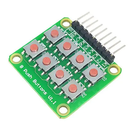 

Микропереключатель 2*4 матричная Кнопка 8-битный независимый микроконтроллер кнопочный сенсорный переключатель внешний модуль расширения ...