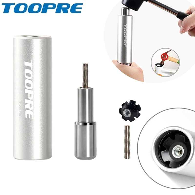 

TOOPRE Bike Threadless Headset Star Nut Install Tool Expansion Sleeve Setting Installer Driver Fit For 1 1/8" 28.6 Fork Steerer