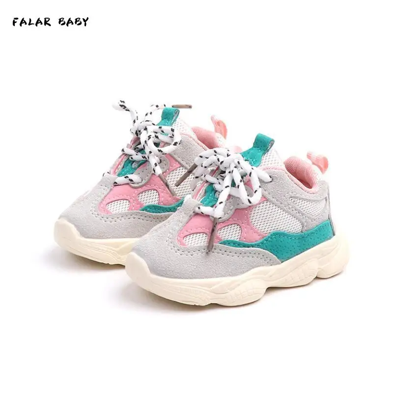 

Кроссовки детские дышащие, спортивная обувь для мальчиков и девочек, повседневные для отдыха, для начинающих ходить детей