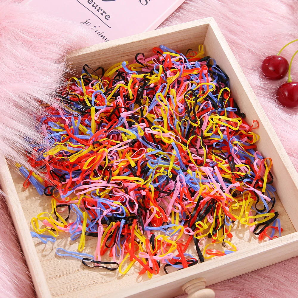 

Women Hair Tie Baby Girl Children Headbands Colorful Elastic Hair Bands Nylon Scrunchie Hair Rope Hair Accessories 2021 New