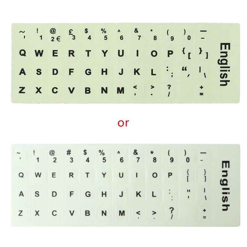 

Fluorescent Keyboard Stickers Luminous Waterproof Keyboard Protective Film 0