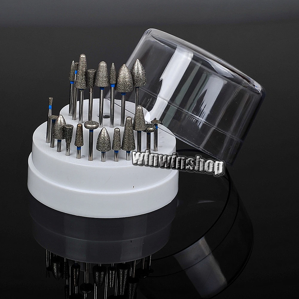 

20 шт. стоматологическое лабораторное Ассорти алмазных боров (мукомолы Зубные сверла ювелиров 2,35 мм новая + 1 шт. 60 Отверстие блок