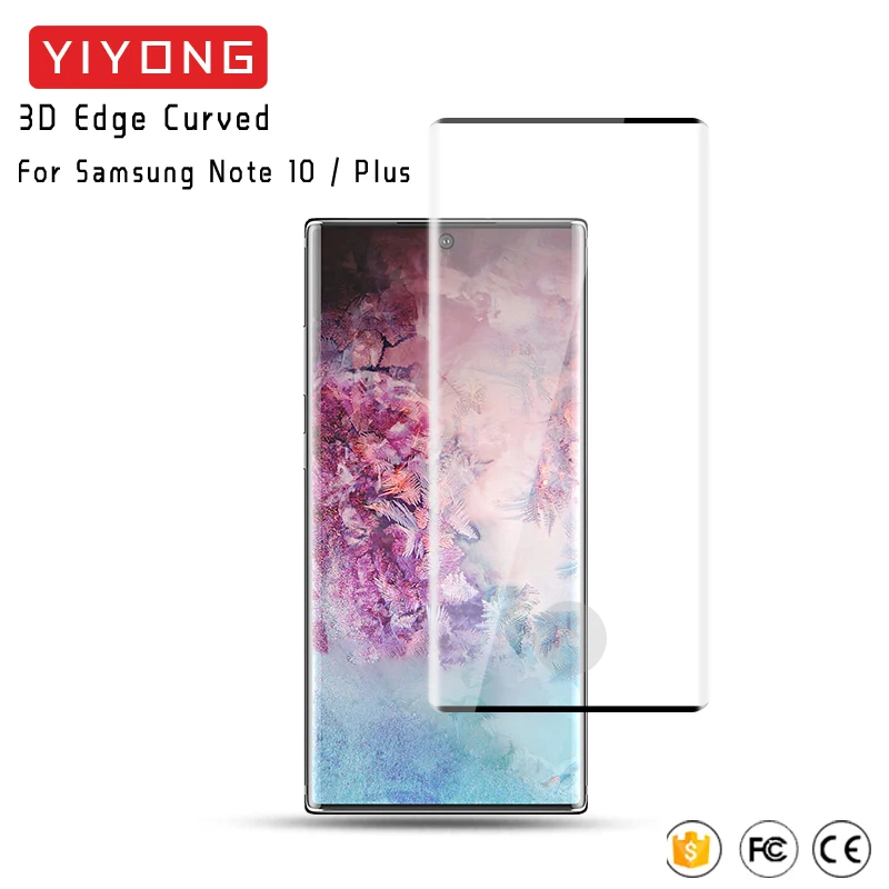 Note 8, 9, 10, 10+ Полное покрытие, стекло YIYONG, закаленное стекло для samsung Galaxy Note 10 Plus, 9, 8, Защита экрана для Galaxy Note 10, 9