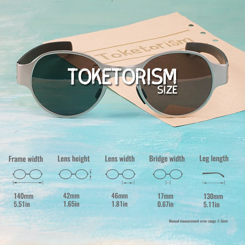 Солнечные очки Toketorism в уличном стиле мужские поляризационные солнцезащитные