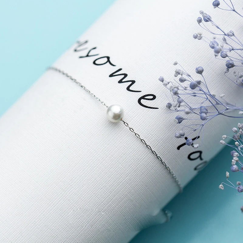 Женский браслет с искусственным жемчугом Trusta Подарочный из 100% стерлингового