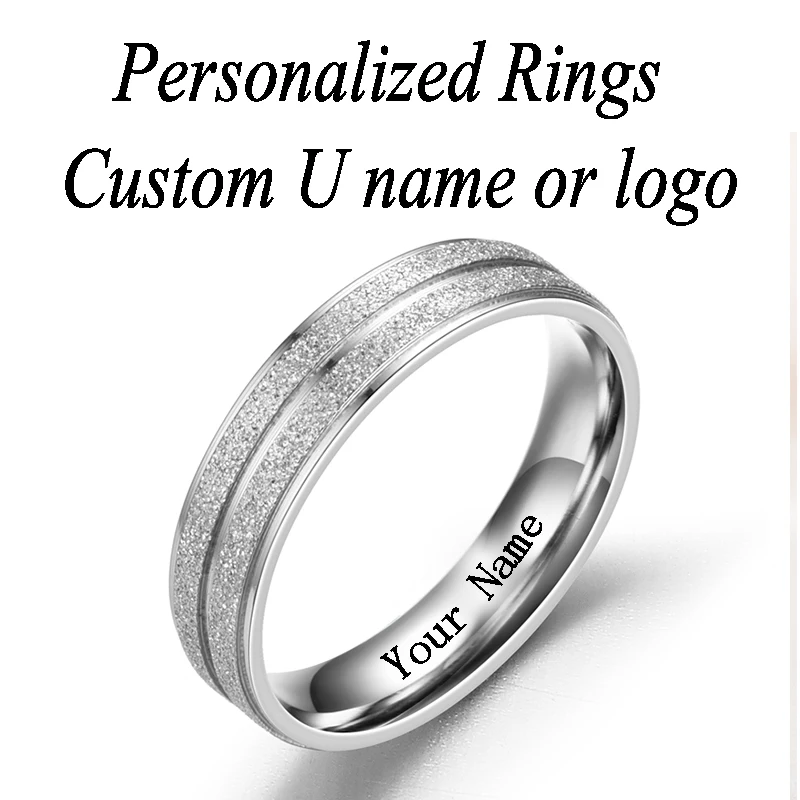 Обручальные кольца обручальные для wo с гравировкой вашего имени надписью|Кольца