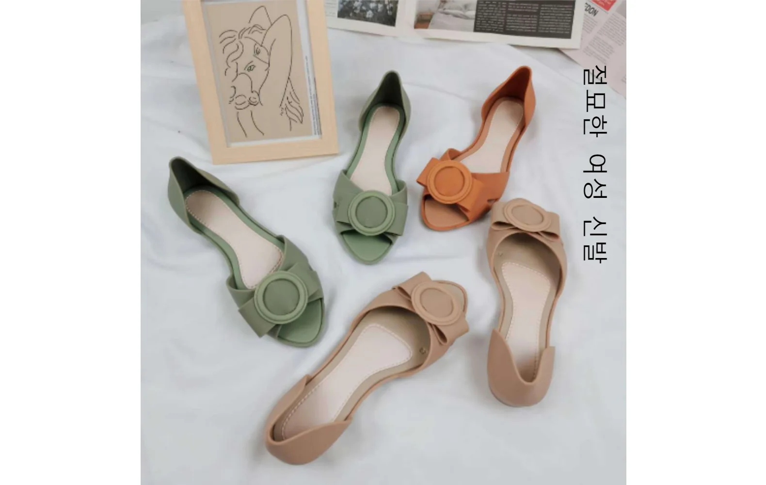 

Ladies Sandals for Outer Wear 2021 Spring Newest Flat Bottom Low Heel Outer Wear Baotou Ladies Half Slippers Ladies Soft Sandals
