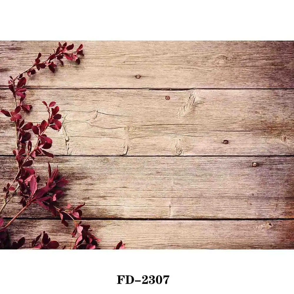 

Vinyl Custom Photography Backdrops Prop Wooden Planks Photography Background #0056