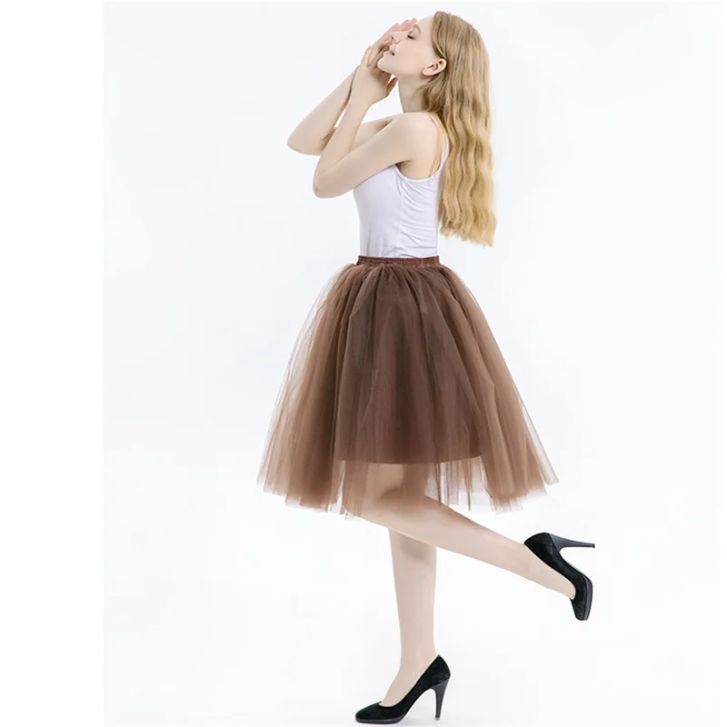 Летняя женская пятислойная сетчатая плиссированная подъюбник в стиле принцессы