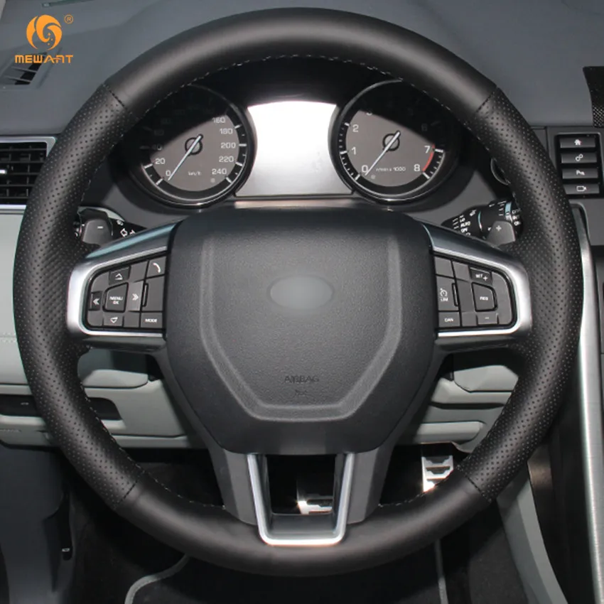 MEWANT черные аксессуары из натуральной кожи для Land Rover Discovery Sport 2015 2017 запчасти
