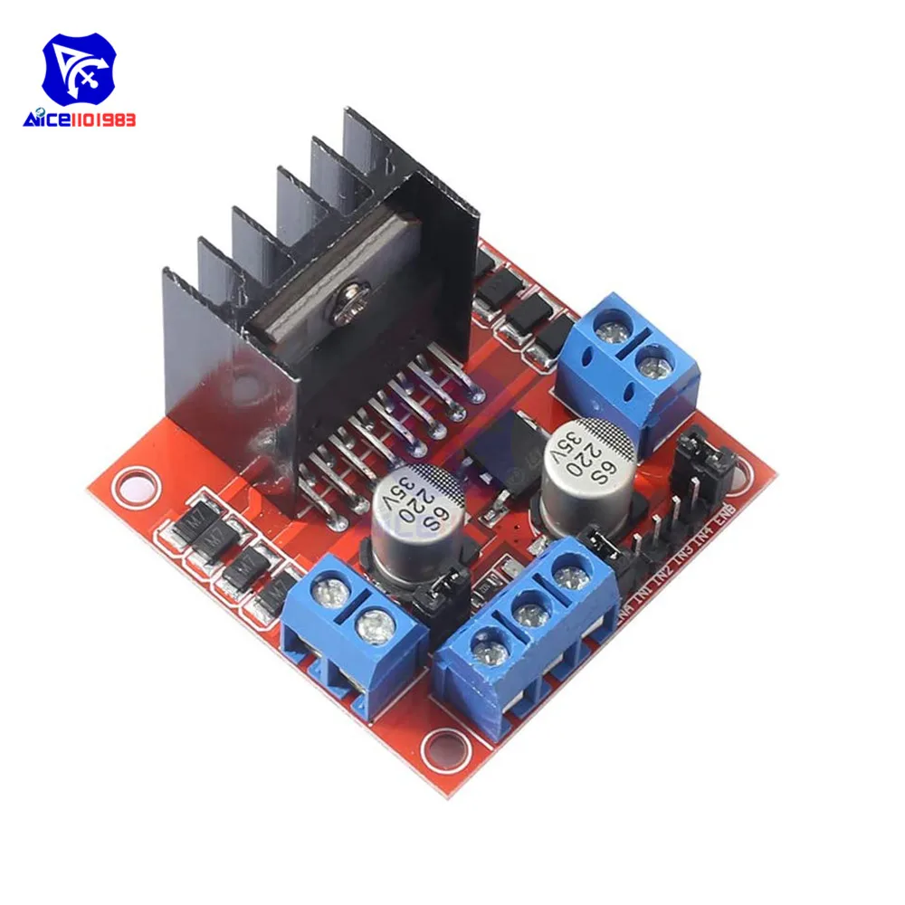 Модуль контроллера двигателя diymore L298N DC двойной H образный шаговый двигатель для