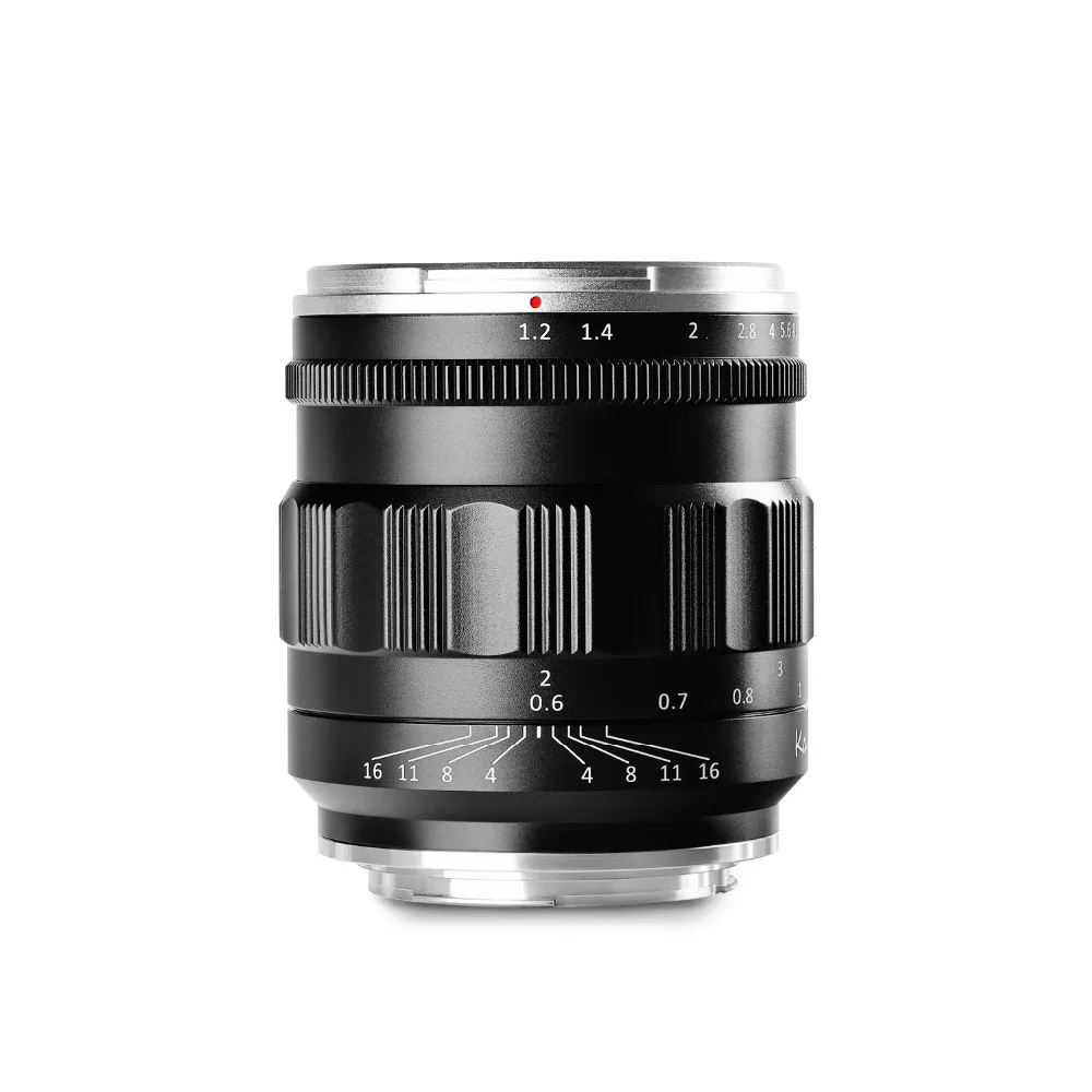 Kamlan 55 мм f1.2 Большая диафрагма ручной фокус Prime фиксированные линзы полная Рамка для sony для Canon для Nikon