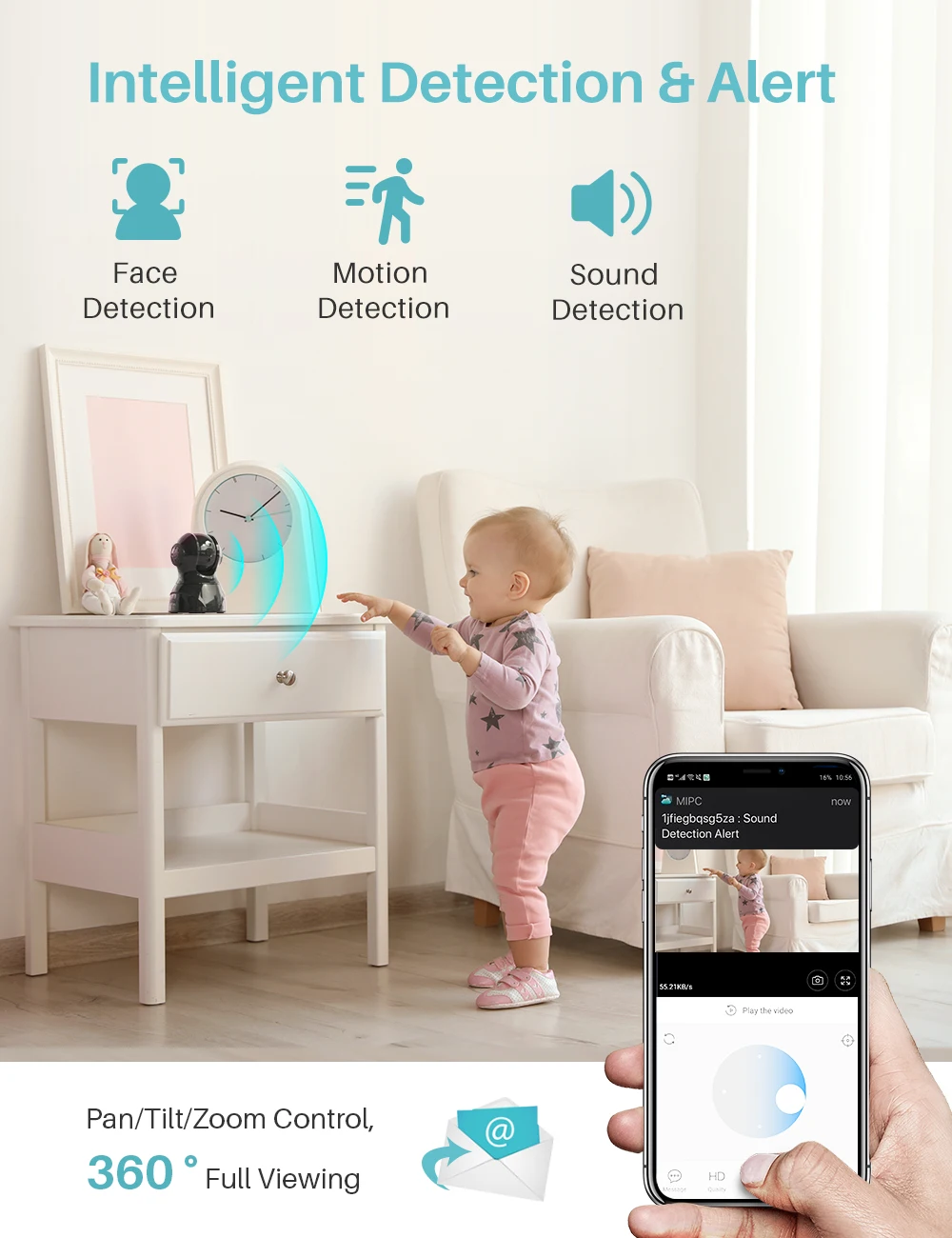 IP камера видеонаблюдения HeimVision HMC02MQ 3 Мп 2K Wi Fi PTZ|Камеры видеонаблюдения| |