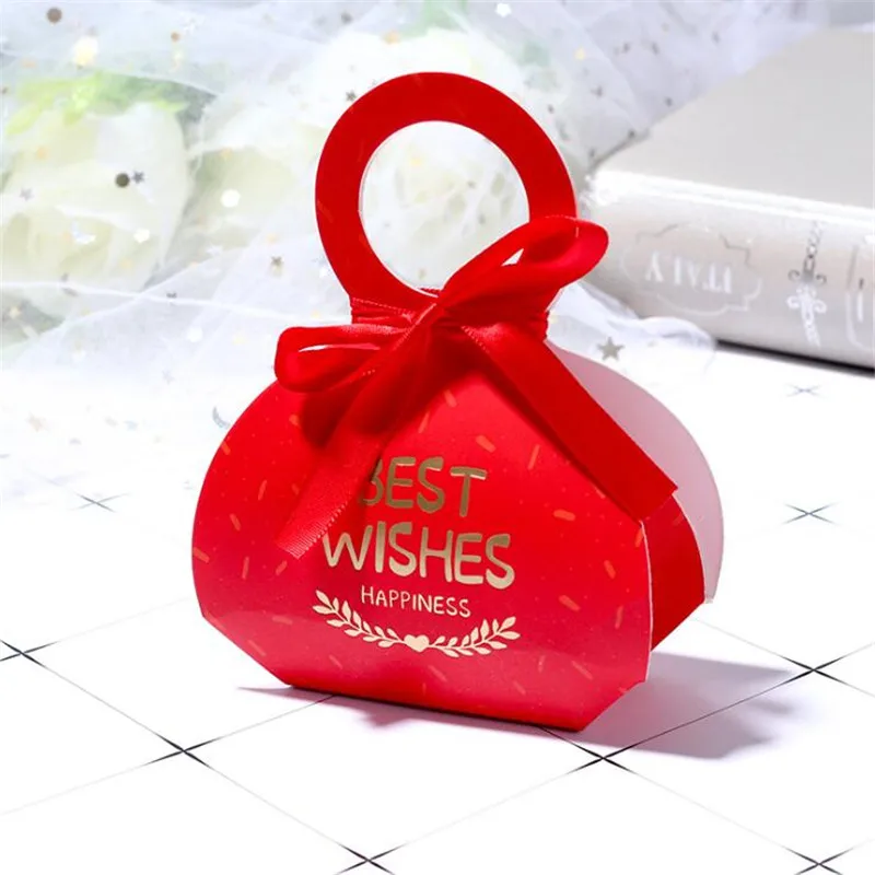 10 шт./лот свадебные подарки для гостей Сувениры Коробка конфет Рождественская