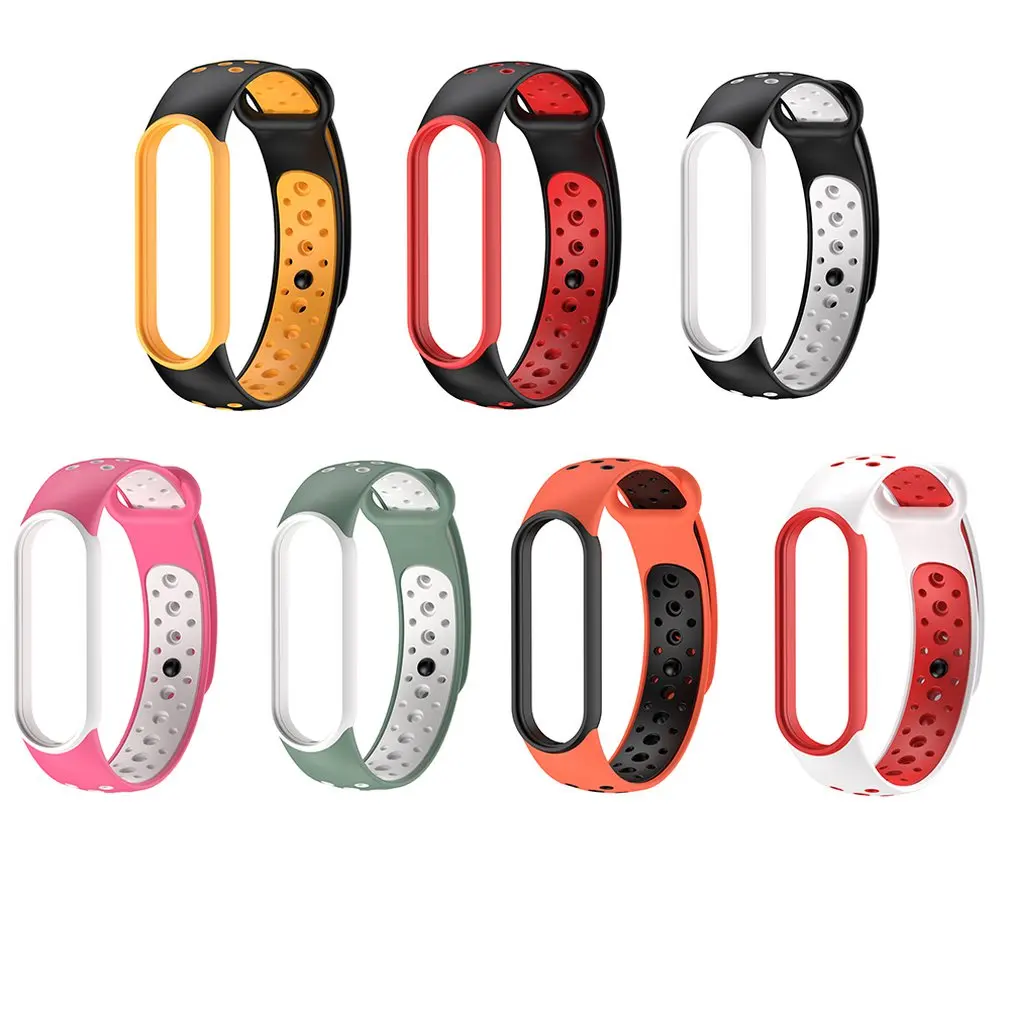 

Silicone Pink Bracelet For Xiaomi Mi Band 5 Strap Wristband Watchband Replacement Smartwatch Wristbands Accessories Wrist Straps