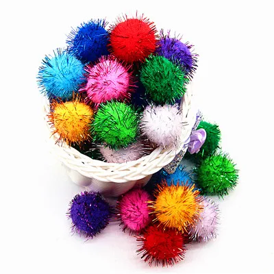 30mm mix 20pcs 10/15/20/25/30 мм блеск помпон пушистый плюшевые ремесла Сделай Сам Pom poms шар из меха рождественские украшения для детских игрушек мягкого плюша; аксессуары для куклы 100 шт - Цвет: 30mm mix 20pcs
