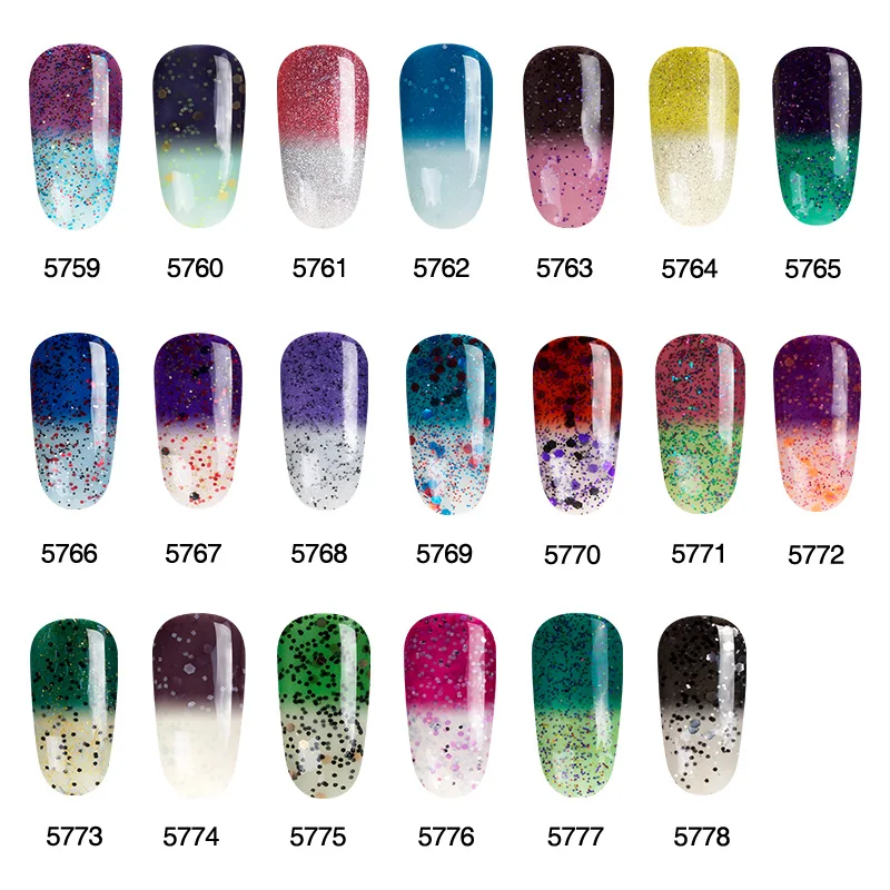 Modelones 10 мл термостойкий Гель лак для ногтей меняющий Цвет УФ гель стойкий