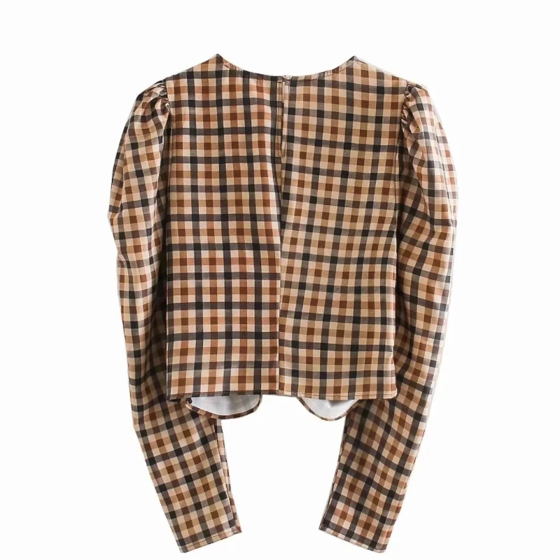 Новинка Женская винтажная плиссированная клетчатая Повседневная короткая