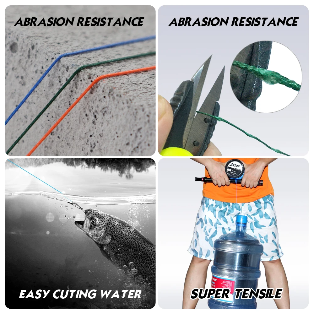 JOF 300M Braided PE Fishing Line Super Strong 4 Strands Fish Wire For Sea Fishing Carp Brand Fish Rope Cord Peche