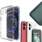 Противоударный чехол для iPhone 13 12 11 Pro Max Mini, прозрачный мягкий чехол из жидкого силикона для женщин и девушек, чехол для iPhone 13 Pro