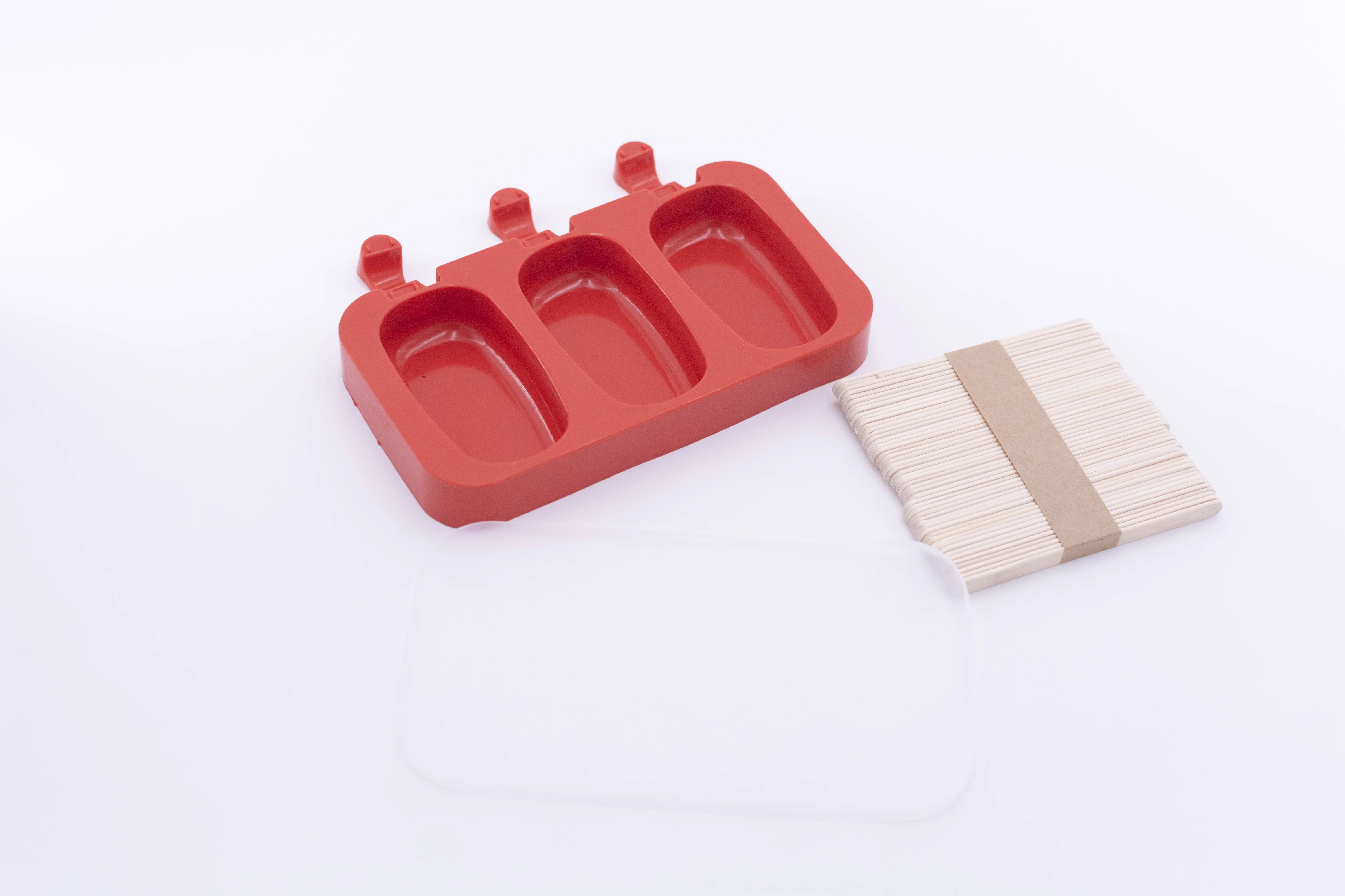 Силиконовые формы для фруктового мороженного плюс крышки и 50 деревянных палочек