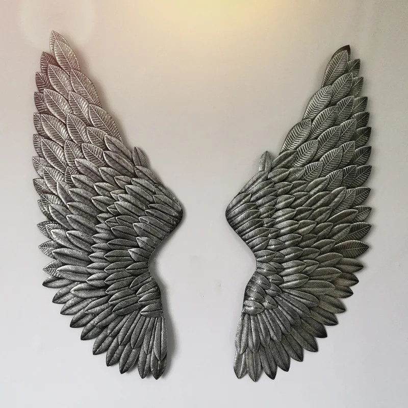 Американский Ретро Ангел крылья настенный бар железная стена украшения одежды