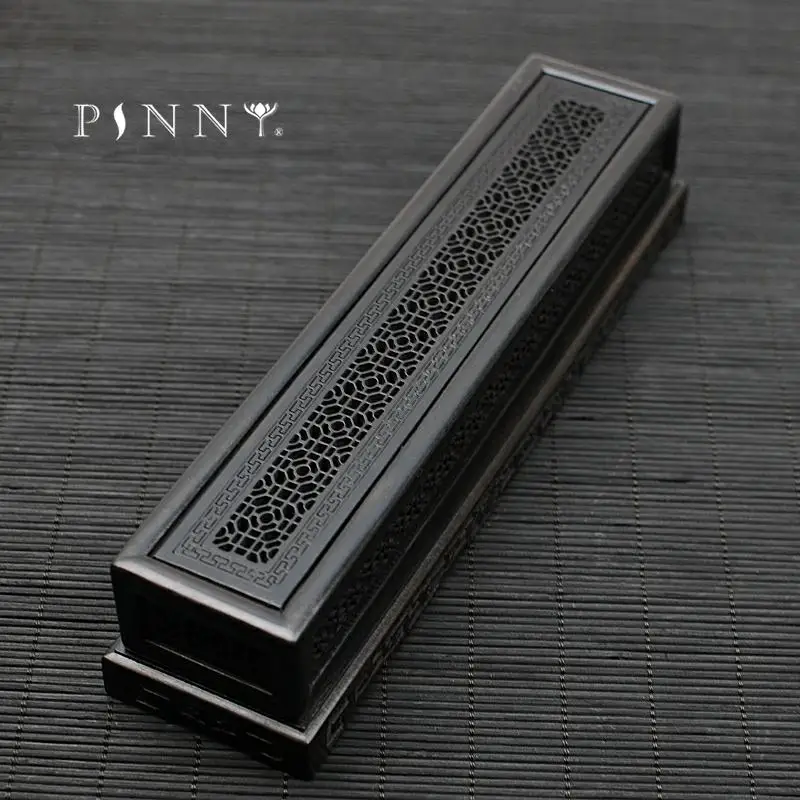 

PINNY High Quality Wooden Incense Burner Stick Incense Holder Smell Removing Wood Burner Furnace Buddhist Censer Living Room