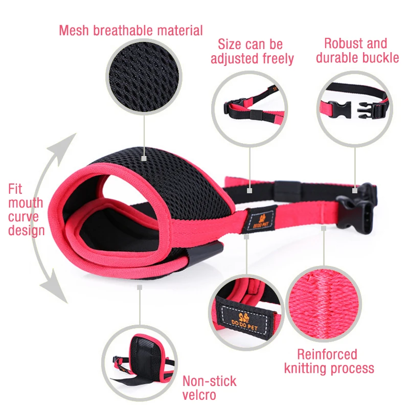 Сетка для домашних животных намордник Регулируемый дышащие собака маска полости