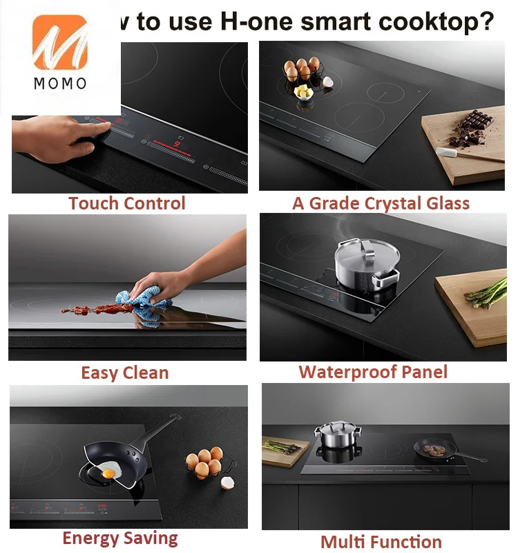 

Factory Price Quality Assurance 220V 4 Burner Electric Cooktop For countertop kitchen granite appliances