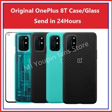 KB2001 Official Protection Covers For OnePlus 8T Case Real Original Sandstone Silicon Nylon Carbon Bumper