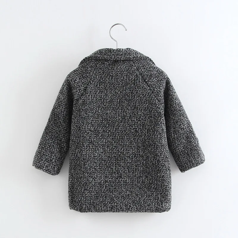 Новое пальто для девочек-подростков на осень и зиму толстые теплые шерстяные