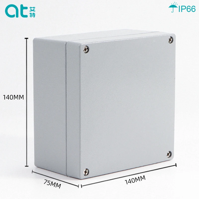 140*140*75 IP66 Водонепроницаемая Алюминиевая Электронная Инженерная